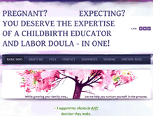 Tablet Screenshot of doulaginnysbirthsvcs.com